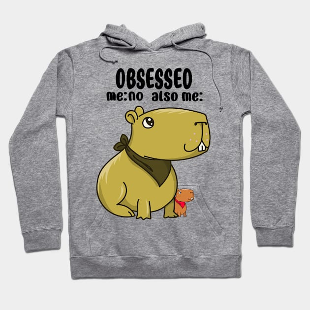 Capybara Obsession Hoodie by The Angry Possum